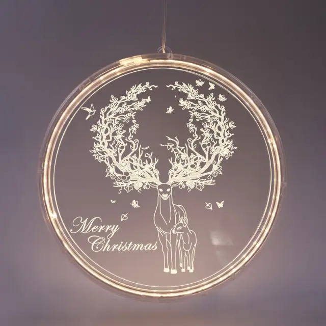 AcaLight Offer 3D ΤΑΡΑΝΔΟΣ ΑΚΡΥΛΙΚΟΣ 36 LED ΣΤΑΘΕΡΑ ΘΕΡΜΟ ΛΕΥΚΟ USB ΜΕ ΚΑΛΩΔΙΟ IP20 210X216mm