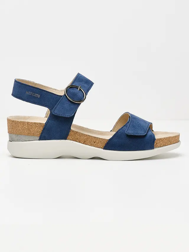 Mephisto Πέδιλα Γυναικείο δέρμα Nubuck Μπλέ MEP/ORIANA MIDNIGHT BLUE 3