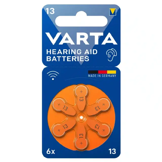 Μπαταρίες Ακουστικών Βαρηκοΐας Varta No 13 PR48 ZL12 ZA13