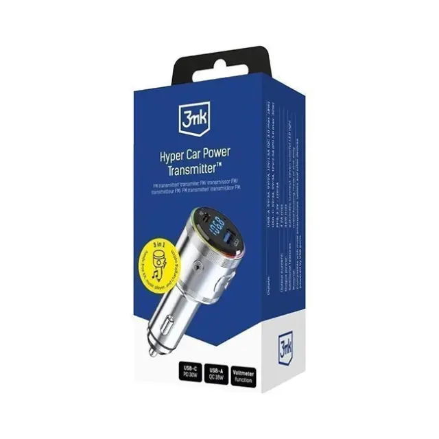 3mk FM Transmitter Hyper Car Power Transmitter 48W