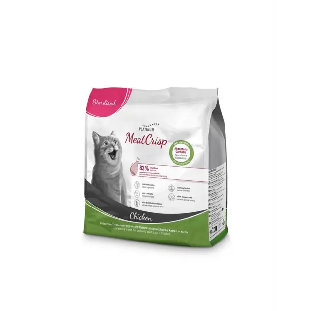 Platinum MeatCrisp Sterilized Ξηρά Τροφή Για Γάτες Με Κοτόπουλο 400gr Μονόχρωμο 2