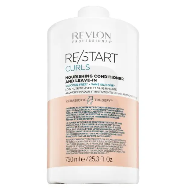 Revlon Professional Restart Curls Nourishing Conditioner and Leave-in nourishing conditioner for curly hair 750 ml
