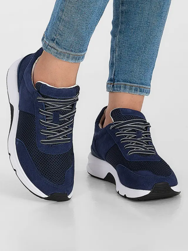 Gabor Sneakers Γυναικείο δέρμα Nubuck/ύφασμα Μπλέ GAB/86897 36-MARINE 2