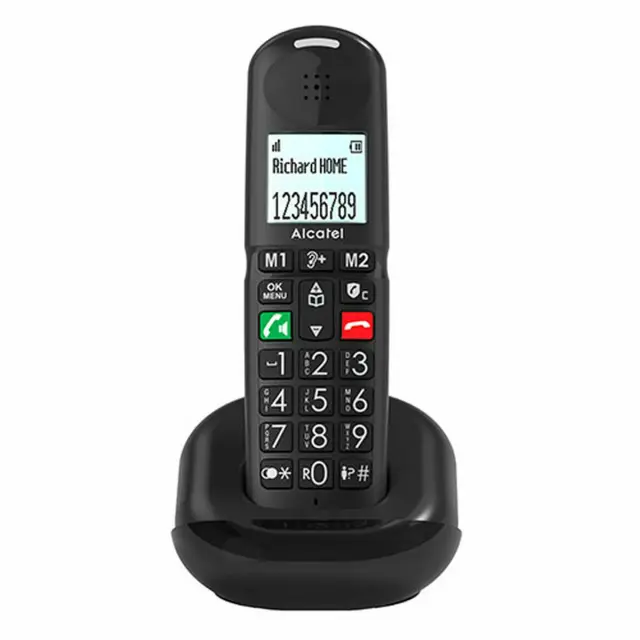 Alcatel XL685 Ασύρματο Τηλέφωνο με Ελληνικό Μενού Μαύρο 2