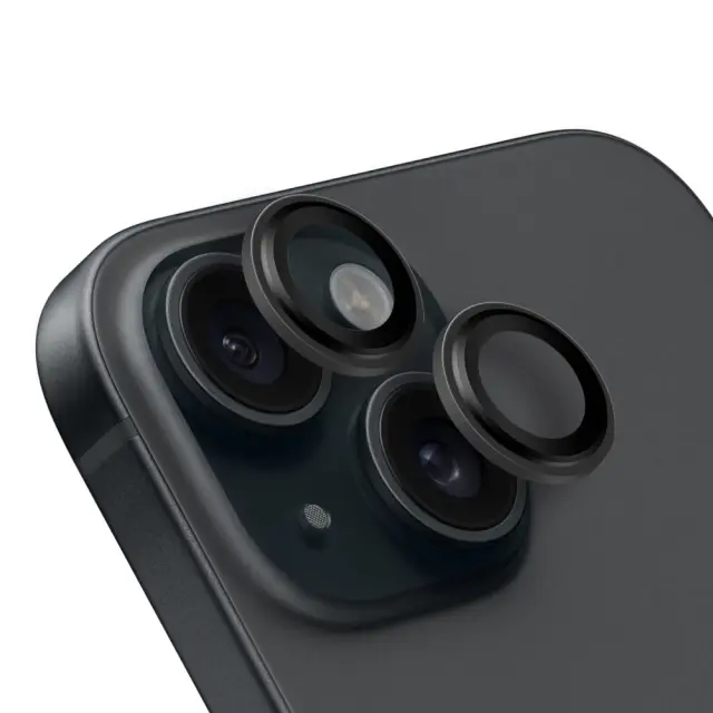 OBAL:ME Lens Protector for Apple iPhone 15/15 Plus Black