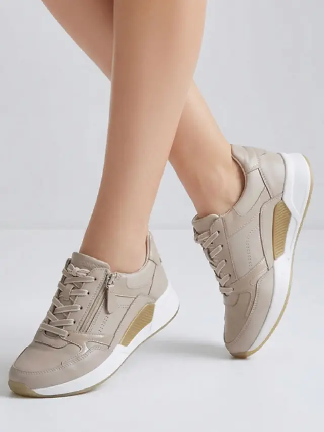 Gabor Sneakers Γυναικείο δέρμα Nubuck/ύφασμα Μπεζ GAB/86957 31-PUDER 2