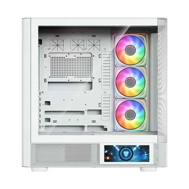 Modecom PC Case Volcano AQ400 ARGB Midi Tower White (MC-A-AQ400-4FA-W) 2