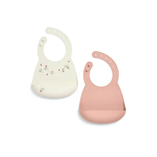 Σετ Σαλιάρες Σιλικόνης 2 Τεμαχίων Mamas & Papas Florarl Berry 24280132