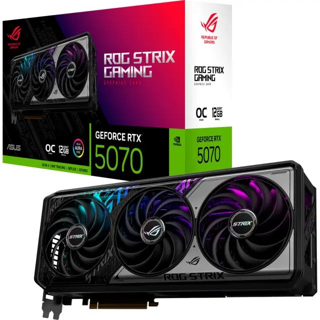 Asus GeForce RTX 5070 ROG Strix GAMING OC (DLSS 4, 3x DisplayPort, 2x HDMI 2.1)