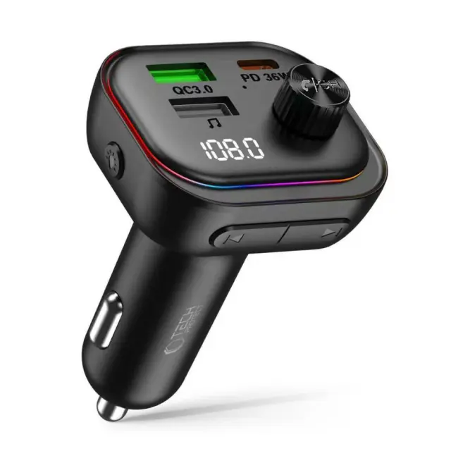 Tech-Protect® Φορτιστής Αυτοκινήτου 3 Θυρών PD 54W με Bluetooth FM Transmitter 2
