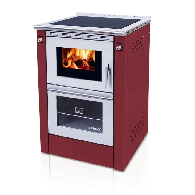 Senko SG-60 ενεργειακή σόμπα ξύλου Μπορντό 7.5kw