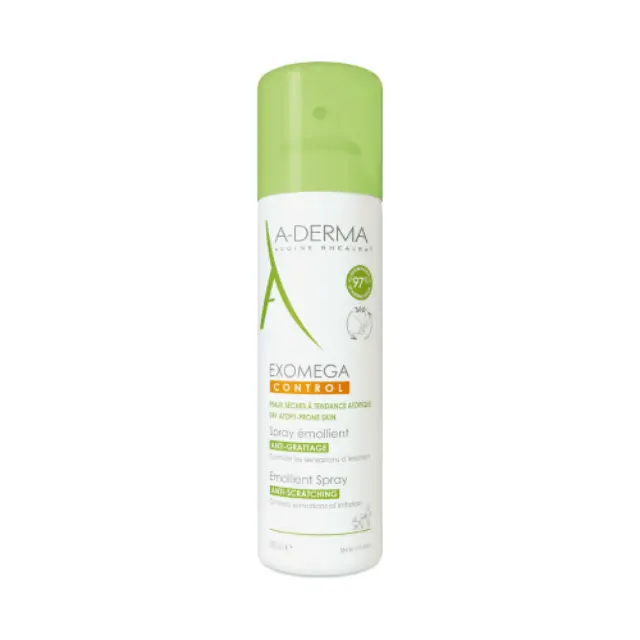 A-Derma Exomega Control Emollient Spray Καταπραϋντικό Σπρέι για τη Μείωση της Αίσθησης Κνησμού του Ατοπικού Δέρματος, 400ml