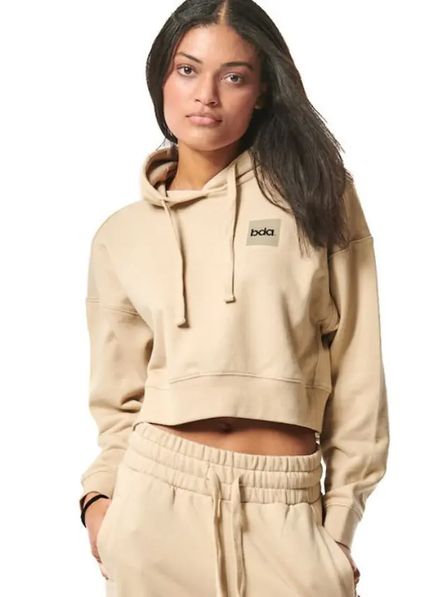 Body Action Cropped Γυναικείο Φούτερ 061427-SAND GREY - M