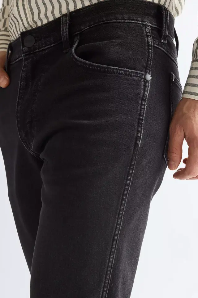 Wrangler Ανδρικό GREENSBORO VEIL Τζιν Παντελόνι – Washed Black - 30W 32L 3