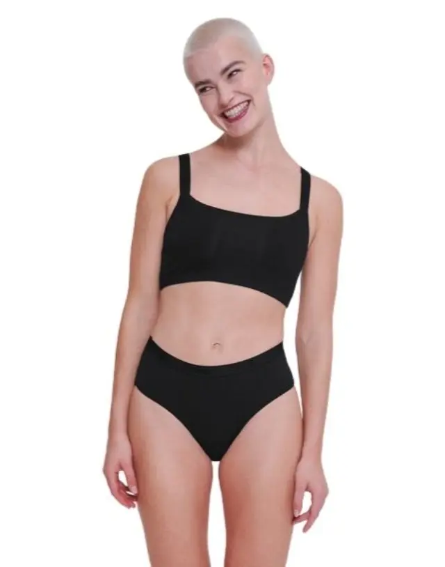 Sloggi Γυναικείο Μπουστάκι GO Casual Top, Χρώμα Μαύρο