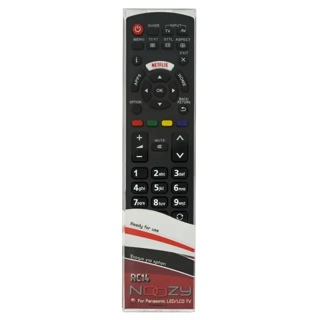 Τηλεχειριστήριο Noozy RC14 για Τηλεοράσεις Panasonic Άμεσης Αντικατάστασης χωρίς Προγραμματισμό 2