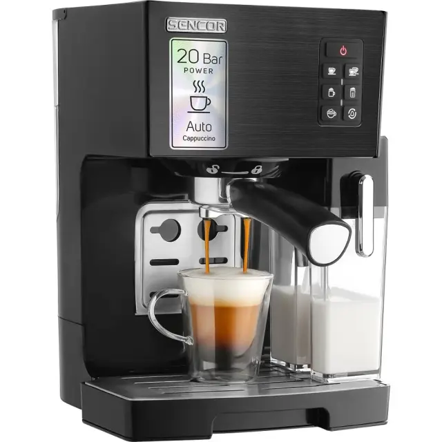 Μηχανή Espresso Ημιαυτόματη 20Bar 1450W Sencor SES 4050SS-EUE3 Ασημί