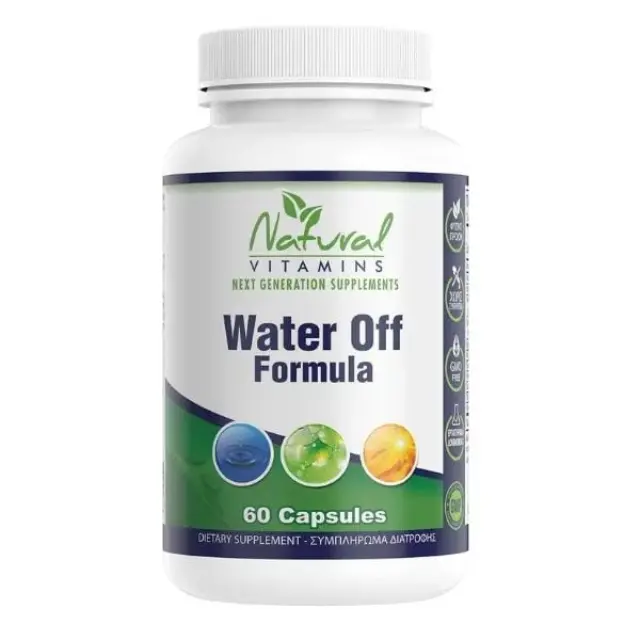 Natural Vitamins Water Off Formula Ειδικό Συμπλήρωμα Διατροφής 60 κάψουλες