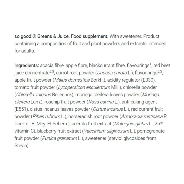 FA - Fitness Authority So Good Greens & Juice Sample 2