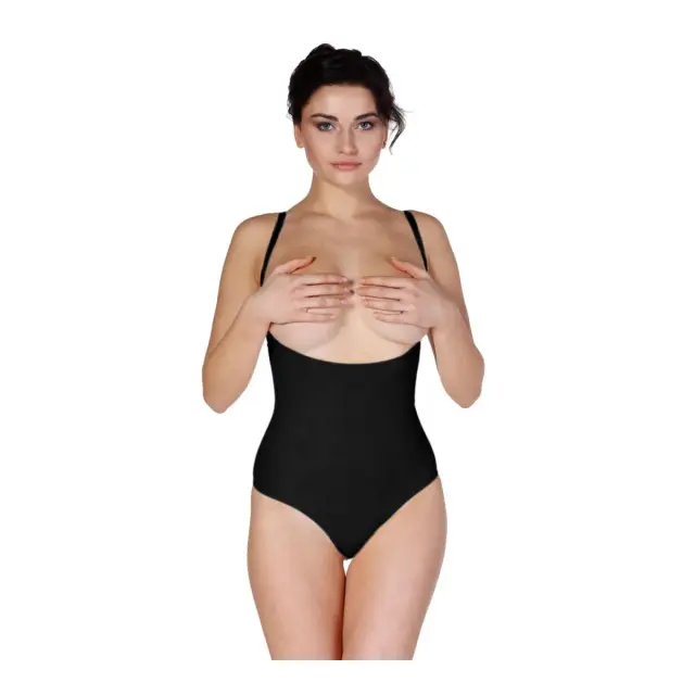 FMS Six Snap Body Corset, Χρώμα Μαύρο