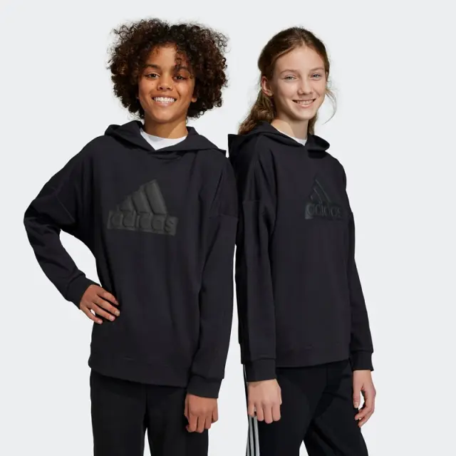 Adidas Future Icons Logo HD Παιδικό Φούτερ μαύρο HR6301 1020 - 15-16 χρονών