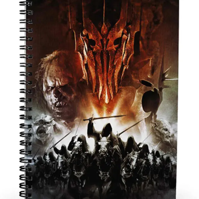 SD Toys THE LORD OF THE RINGS - Mordor 3D Effect - Notebook A5 size 15 x 21x 2 cm