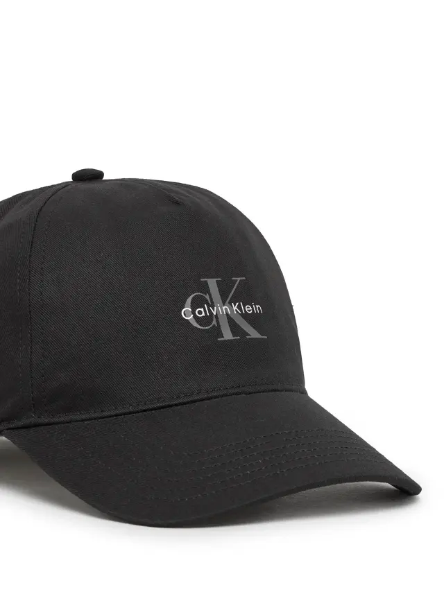 Calvin Klein Καπέλο Mono Logo 5 Panel Jockey Cap Μαύρο 2