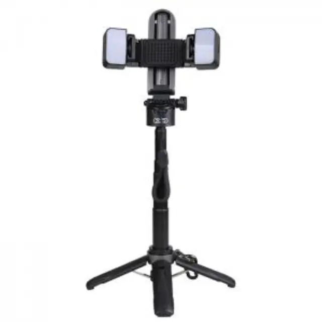 Πολυμορφικό Bluetooth selfie stick με αποσπώμενα φώτα 2