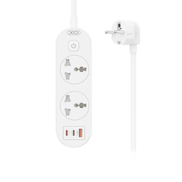 XO WL31 (EU) 30W 2AC + 1USB-A + 2USB-C με Διακόπτη 16.006.0355