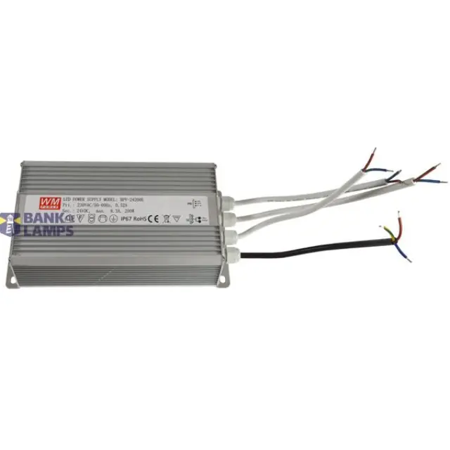 LED Driver 12V 200W Aluminium. IP67