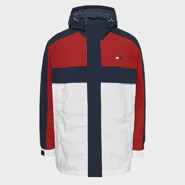 Tommy Hilfiger - Ανδρικό Μπουφάν Parka Archive Regular Fit DM0DM19477-XNL Κόκκινο - XL