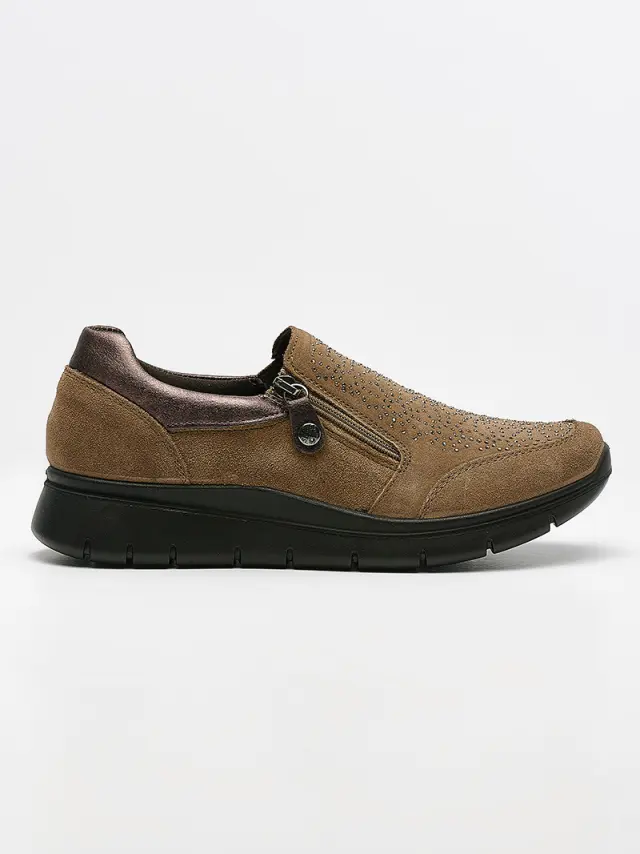 Imac Sneakers Γυναικείο δέρμα Nubuck Καφέ IMA/256311 FANGO 3