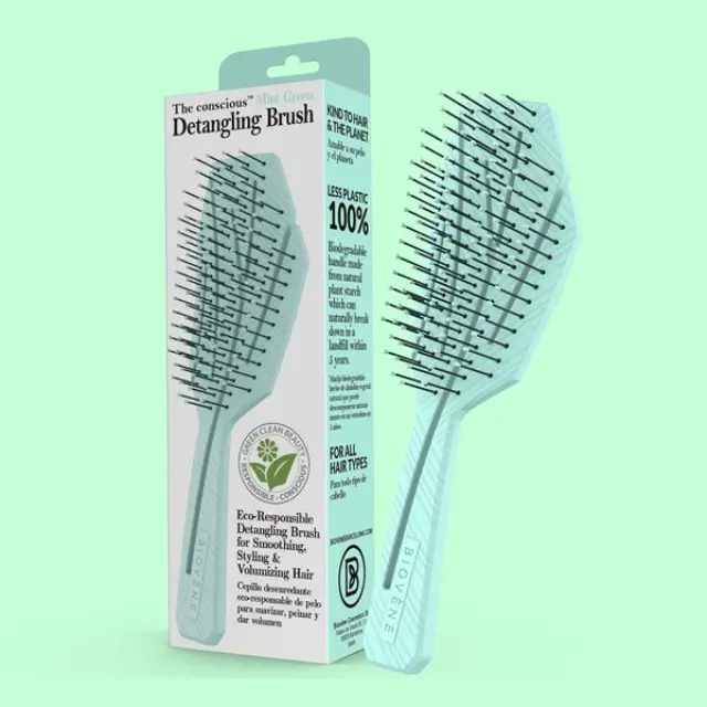 Biovene The Conscious Detangling Brush Mint Green Βούρτσα Μαλλιών για Εύκολο Ξεμπέρδεμα 1τμχ