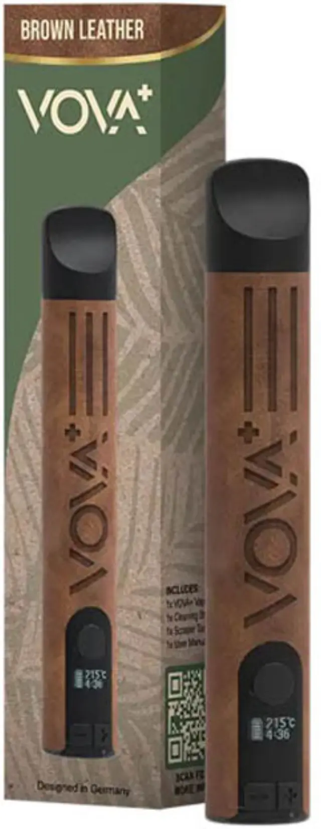 Vova Dab Pen PLUS - Vaporizer 1000mAh - Καφέ Δέρμα (for Herbs)