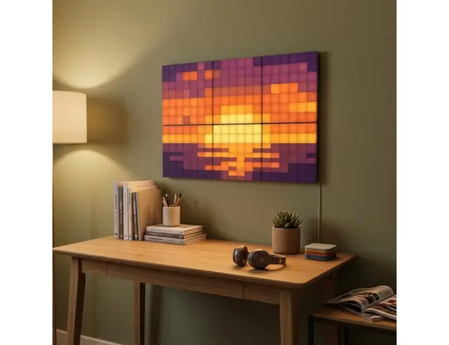 Smart LED Πάνελ Twinkly Squares (TWQ064STW-07-BEU) 6 Πάνελ, Βluetooth, WiFi Και Έλεγχο μέσω Κινητού ΤηλεφώνουTWQ064STW-07-BEU