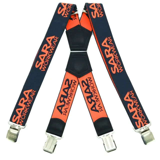 Ελαστικές Τιράντες Εργασίας Sara Workwear graphite/fluorescent orange - One Size