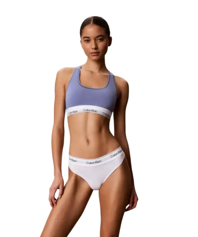 Calvin Klein - Γυναικείο Μπουστάκι Icon 2 Pack LV00QF8494-3WF Μαύρο/Μπλε - XS
