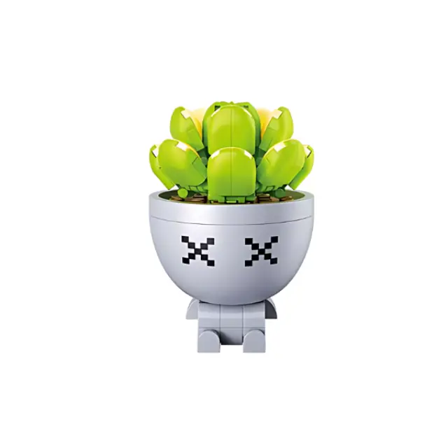 Sluban Τουβλάκια Παχύφυτο (Succulent Plant) Σχέδιο D (14+ ετών) M38-B1076D