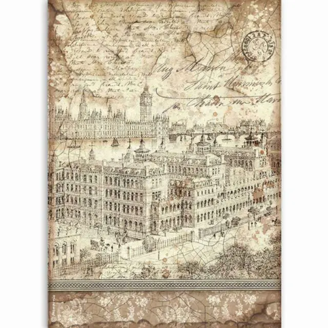 Ριζόχαρτο Stamperia 21x29cm A4, Lady Vagabond London