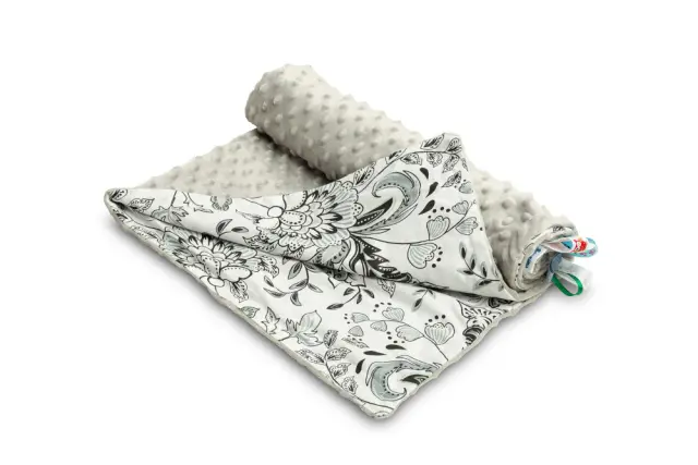 Κουβερτούλα Ελαφριά 100x75cm Minky Sensillo Grey Folk 43123 2