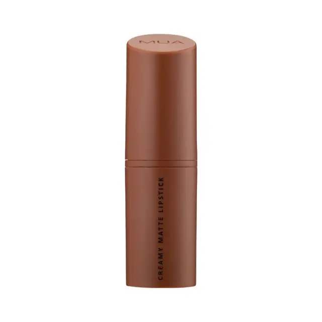 MUA Ματ Κραγιόν Creamy Matte Lipstick Sincere Μπεζ Σκούρο 3.2gr 2