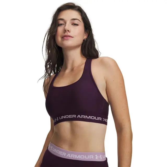 Under Armour Women's Crossback Mid Bra Βιολετί 1361034-526 (Under Armour)