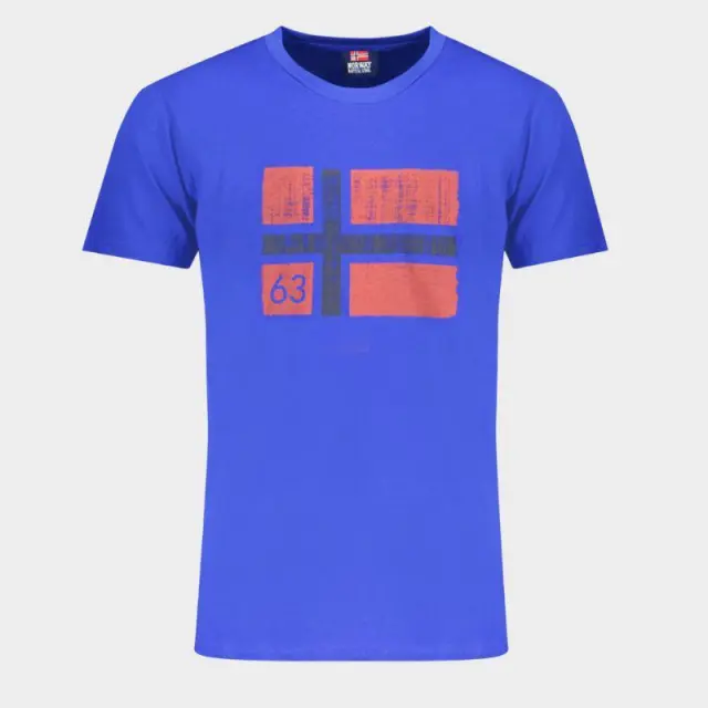 Norway Nautical School - Ανδρικό T-shirt Κοντομάνικο 846019-BLUETT Μπλε - 2XL