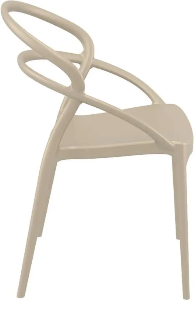 Καρέκλα Στοιβαζόμενη PIA Dove Grey PP 54x56x82cm 3