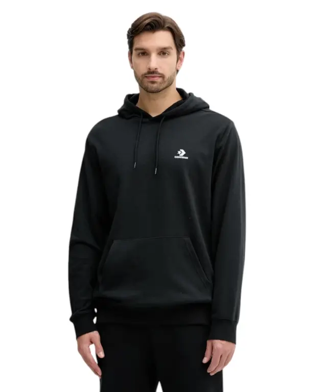 Converse - Ανδρική Μακρυμάνικη Φούτερ Embroidered Star Chevron Standard-Fit CVM5K874-001 Μαύρο - S