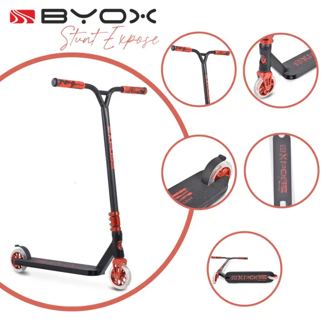 BYOX - Stunt scooter Expose red - 3800146227180