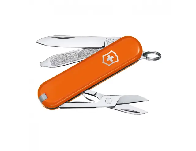 Ελβετικός Σουγιάς Victorinox Classic SD με 7 λειτουργίες και μήκος 5.8cm - Mango Tango0.6223.83G