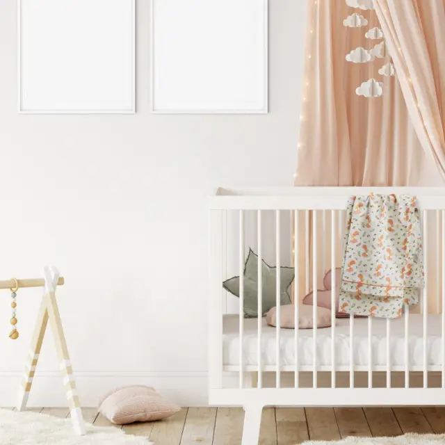Σετ Σεντόνια Λίκνου 2 Τεμαχίων Das Baby 4978 Beige-Teracotta 70x120 2