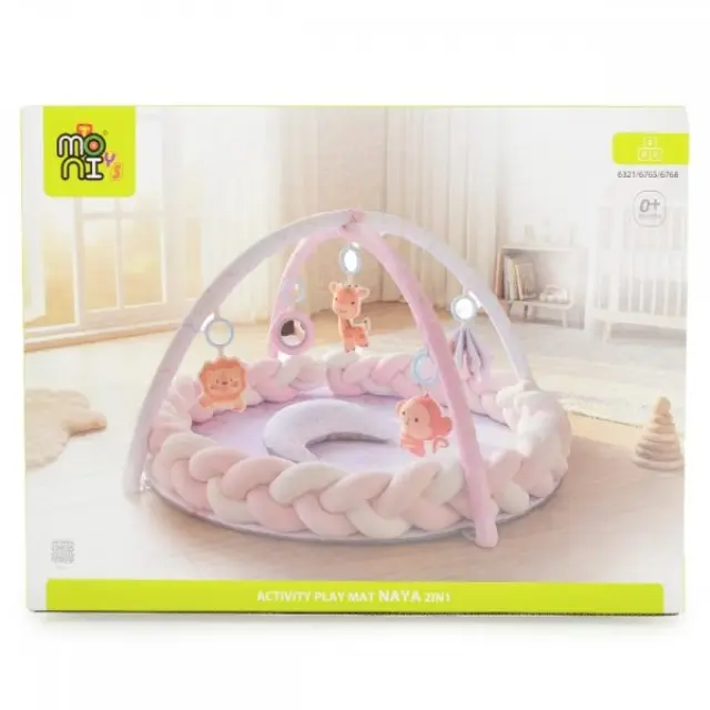Moni Toys Γυμναστήριο Με Πλεξούδα Naya Grey 3800146273590 3