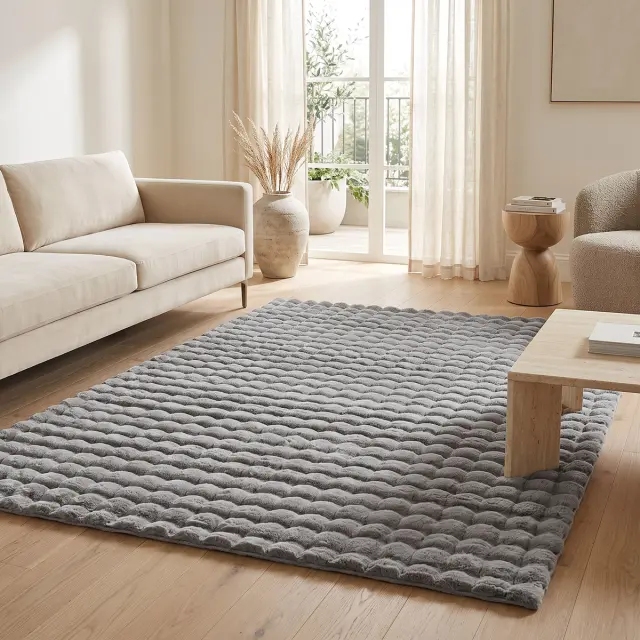 Beauty Home Σετ Κρεβ/ρας 3τμχ Bubble Art 9664 Γκρι